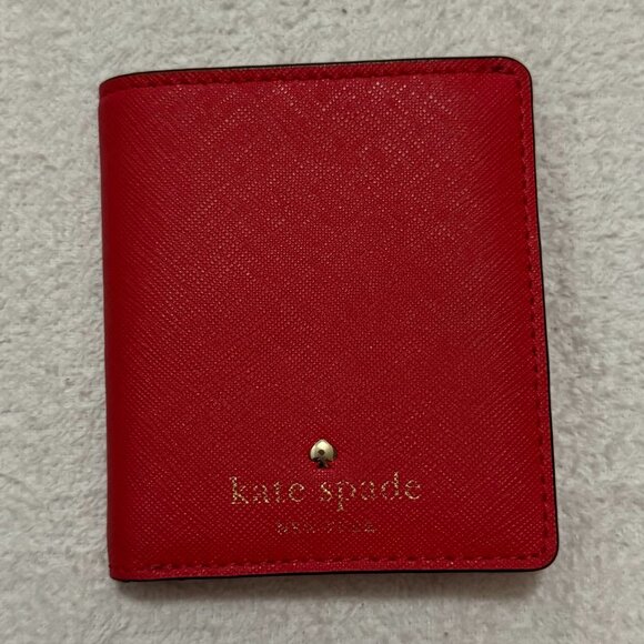 Kate Spade Slim Bifold Wallet, Red - Picture 1 of 4